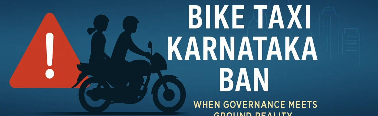 Bike Taxi Karnataka Ban