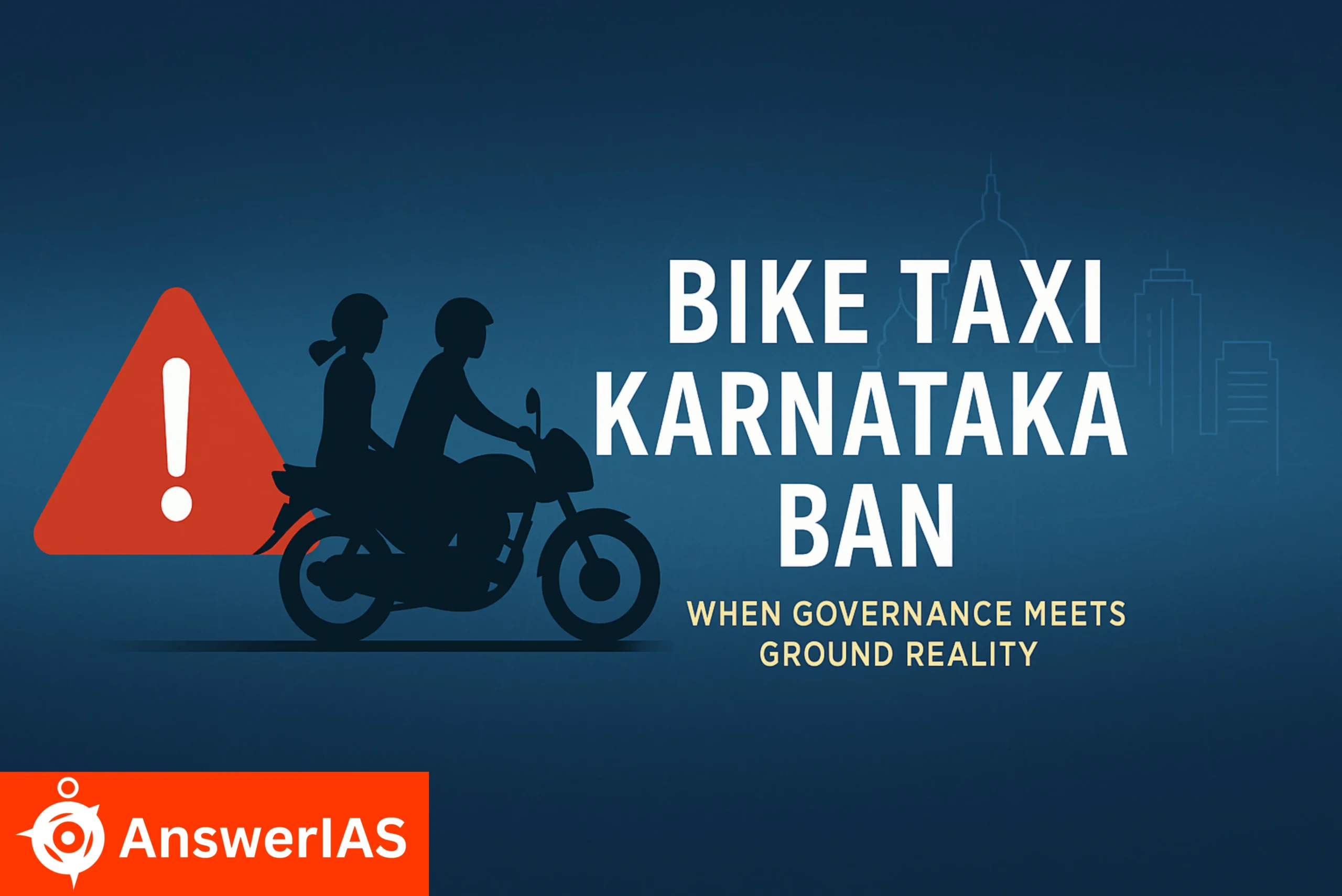 Bike Taxi Karnataka Ban
