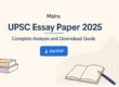 UPSC Essay Paper 2025 : Complete Analysis & Download Guide 2 UPSC Essay 2025