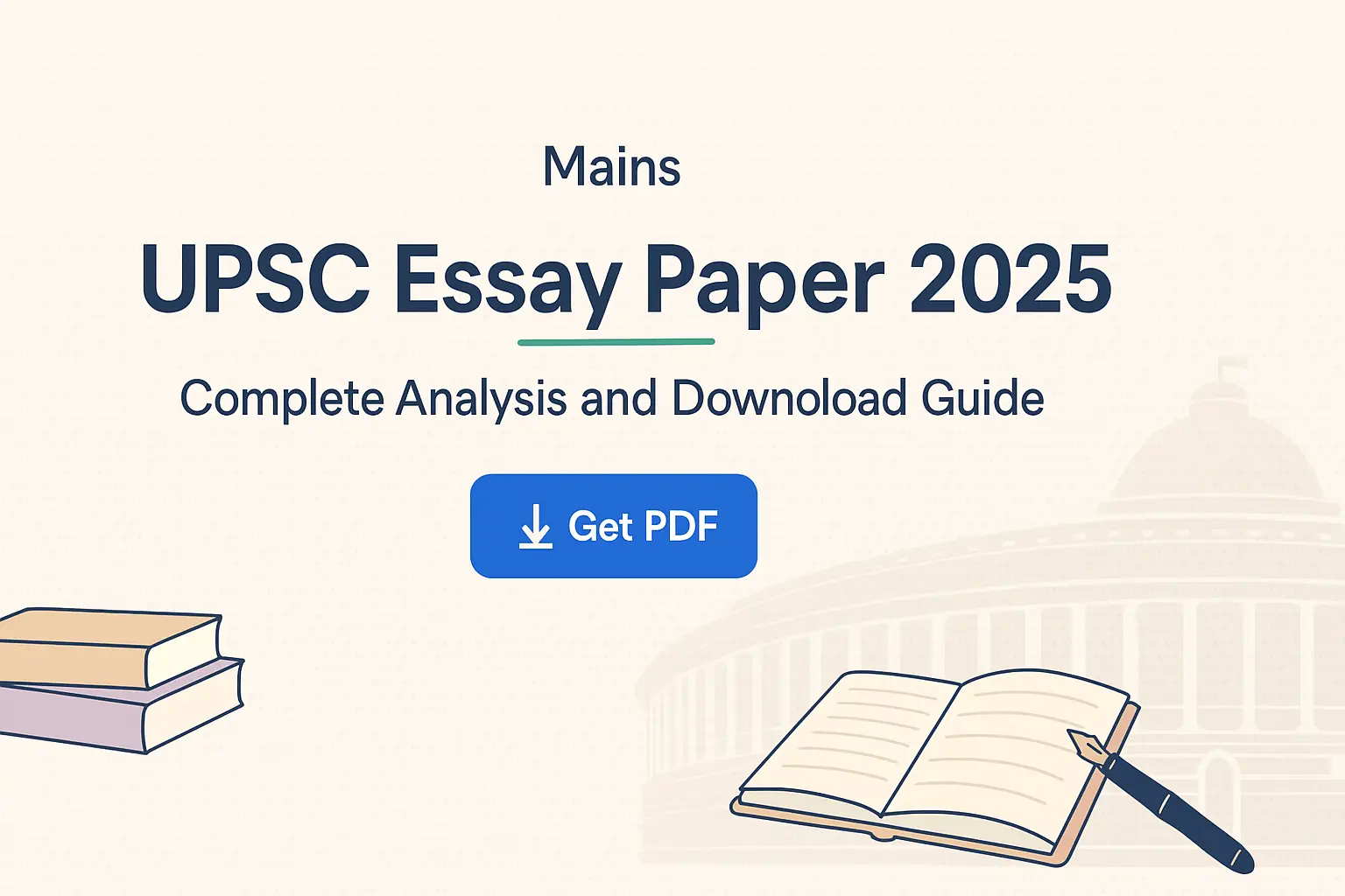 UPSC Essay Paper 2025 : Complete Analysis & Download Guide 1 UPSC Essay 2025