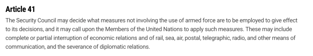 What is UN Chapter 7? Emergency Powers, Crisis Response Process and Critical Global Interventions