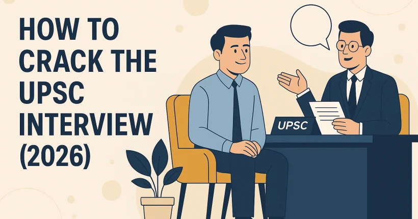 How to Crack the UPSC Interview (2026): A Rational Strategy to Face the Personality Test with Confidence