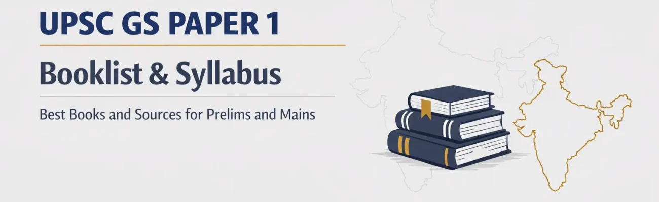 UPSC GS Paper 1 Booklist and Syllabus: Best Sources