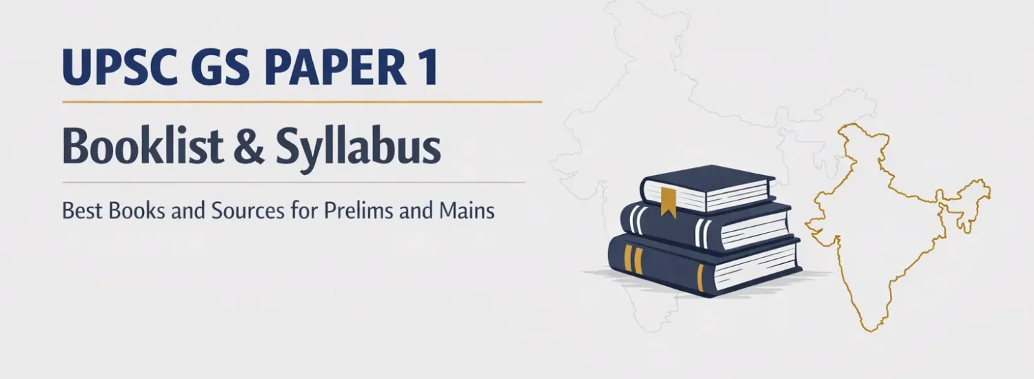 UPSC GS Paper 1 Booklist and Syllabus: Best Sources