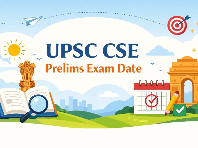UPSC CSE 2026 Prelims Exam Date