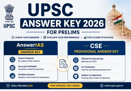 UPSC Answer Key 2026 for Prelims - AnswerIAS Key and CSE Provisional Answer Key