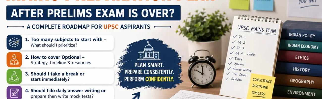 How to Make a Mains Preparation Plan After UPSC Prelims 2026