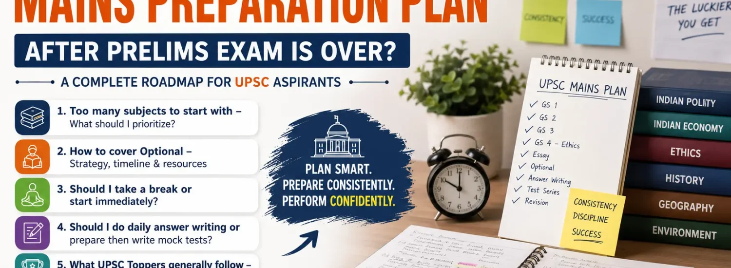 How to Make a Mains Preparation Plan After UPSC Prelims 2026