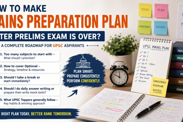 How to Make a Mains Preparation Plan After UPSC Prelims 2026