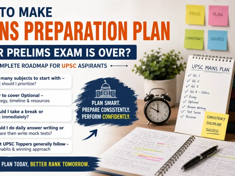 How to Make a Mains Preparation Plan After UPSC Prelims 2026