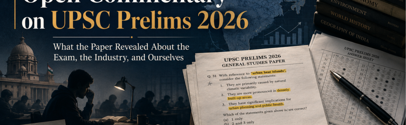 The Open Commentary on UPSC Prelims 2026