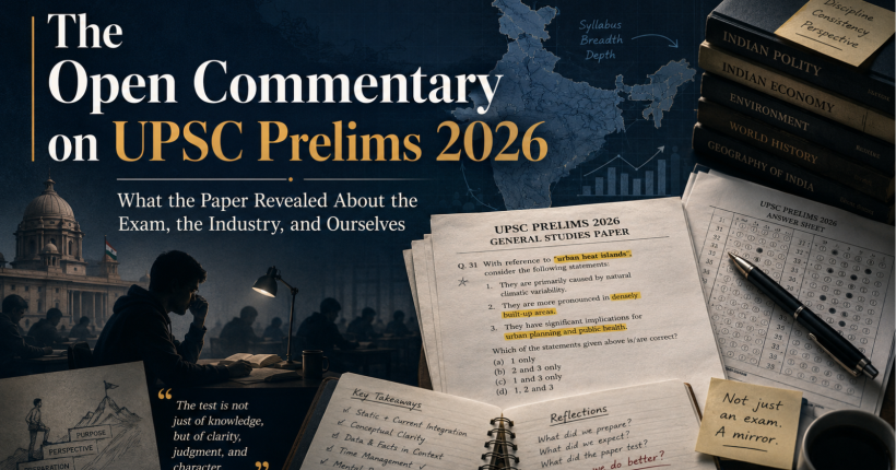 The Open Commentary on UPSC Prelims 2026